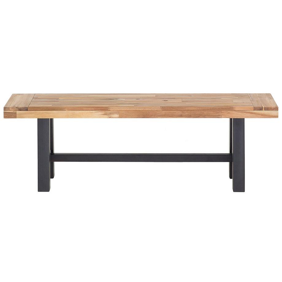 Beliani Salle à manger de jardin avec bancs en Acacia Industriel SCANIA  