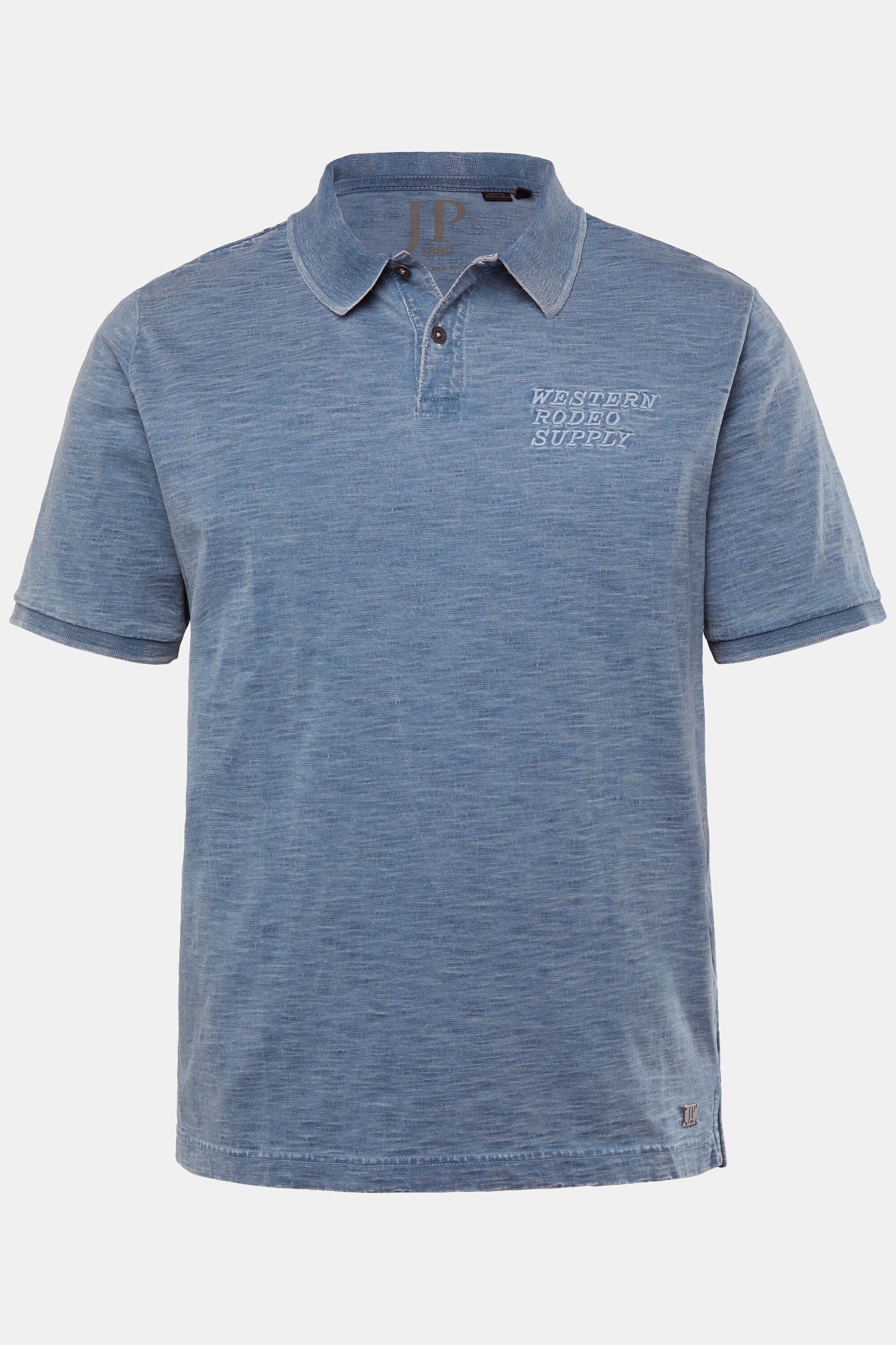 JP1880 Piqué Halbarm Vintage Gewaschenes Poloshirt  