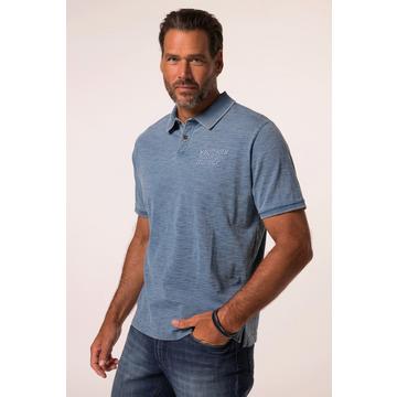Poloshirt, Halbarm, Piqué, Vintage gewaschen