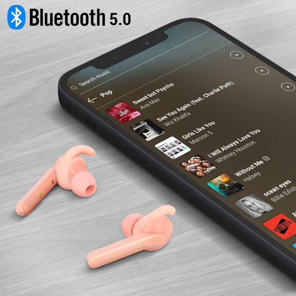 Avizar  Bluetooth Sport In-ear Kopfhörer Rosa 