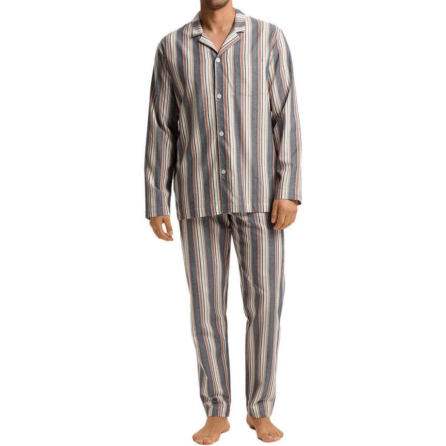 HANRO Cozy Comfort Pyjama en Flanelle Rayé  
