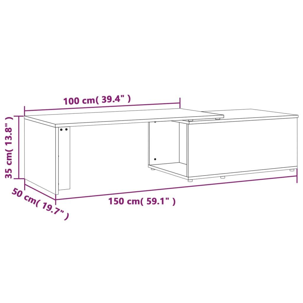 VidaXL Couchtisch holzwerkstoff  