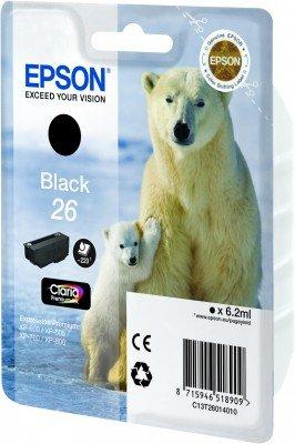 EPSON  Polar bear Singlepack Black 26 Claria Premium Ink 