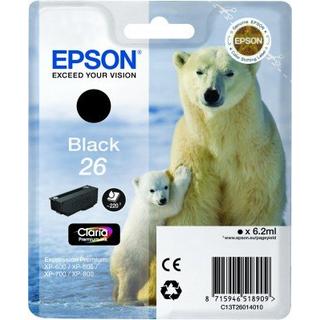 EPSON  Polar bear Singlepack Black 26 Claria Premium Ink 