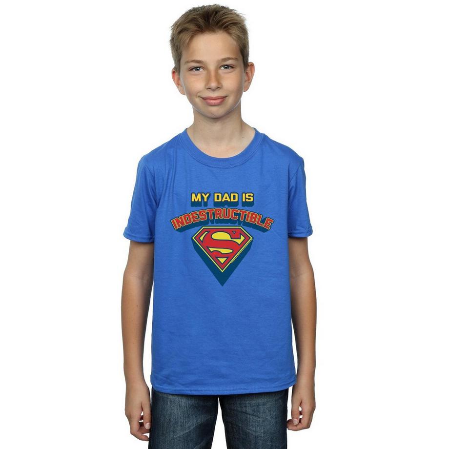 DC COMICS  Tshirt MY DAD IS INDESTRUCTIBLE 
