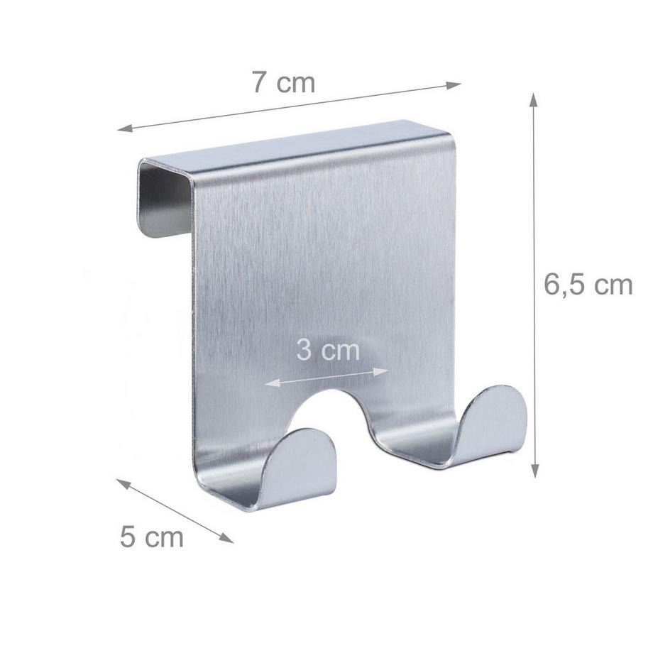 Northio  Crochet de porte en acier inoxydable - 4 pièces 