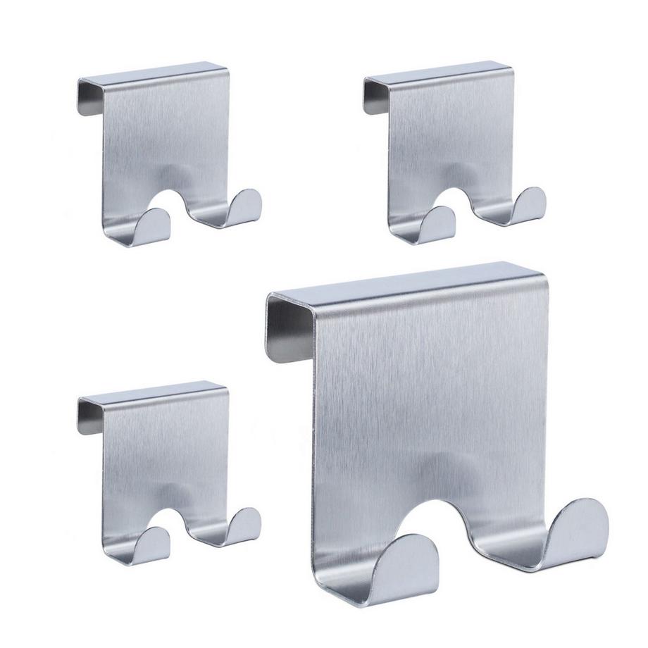 Northio  Crochet de porte en acier inoxydable - 4 pièces 
