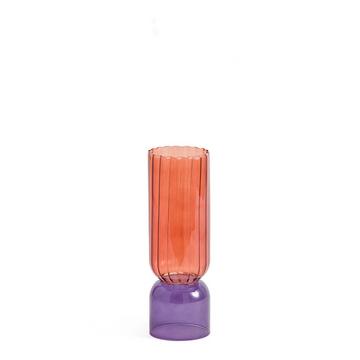 Vase en verre coloré H28 cm