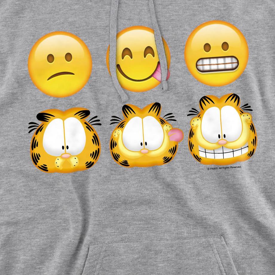 Garfield Felpa Con Cappuccio Emoji  