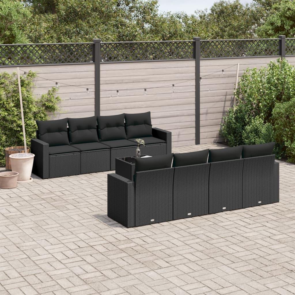 VidaXL set divano da giardino Polirattan  