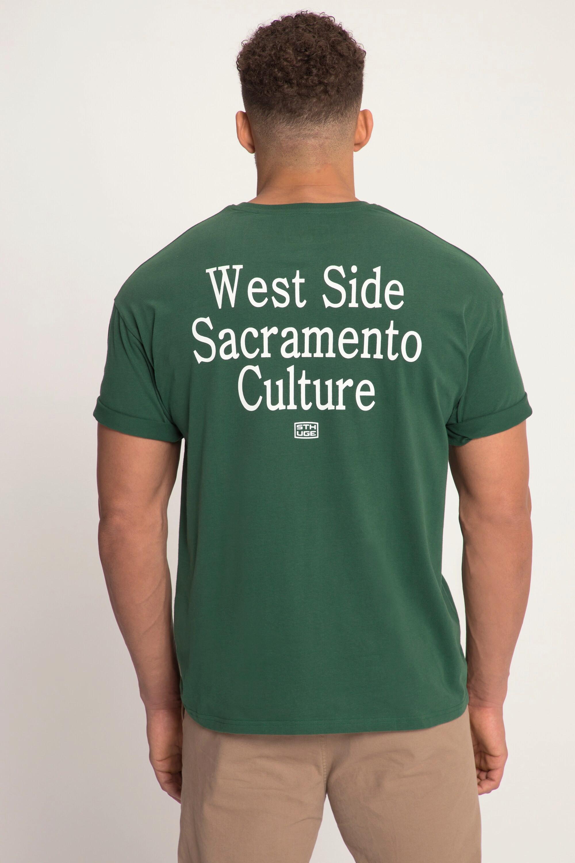 Sthuge Oversized Halbarm T-Shirt Rücken Print  