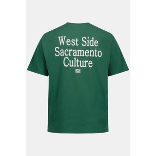 Sthuge Oversized Halbarm T-Shirt Rücken Print  