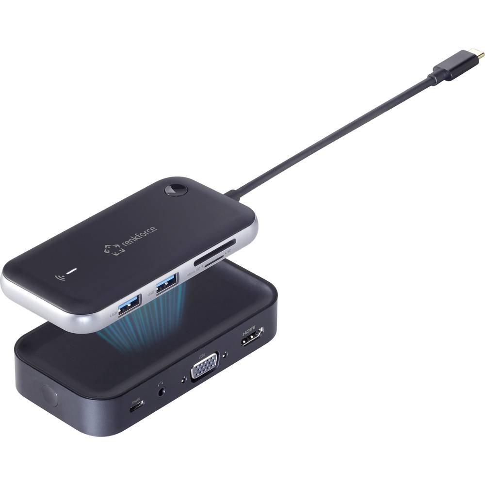 Renkforce  Renkforce Mini Dockingstation USB-C® RF-HUB-810 Adatto per marchio (Notebook Dockingstations): universale 