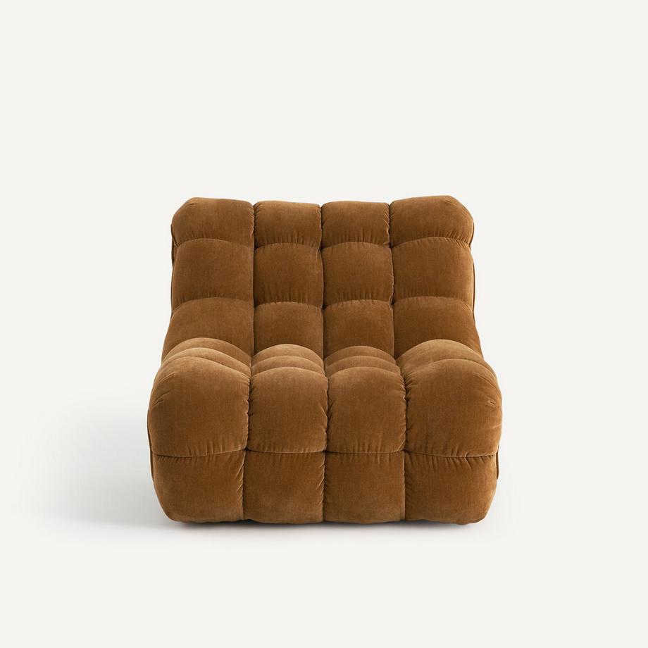AM.PM Fauteuil capitonné en velours  