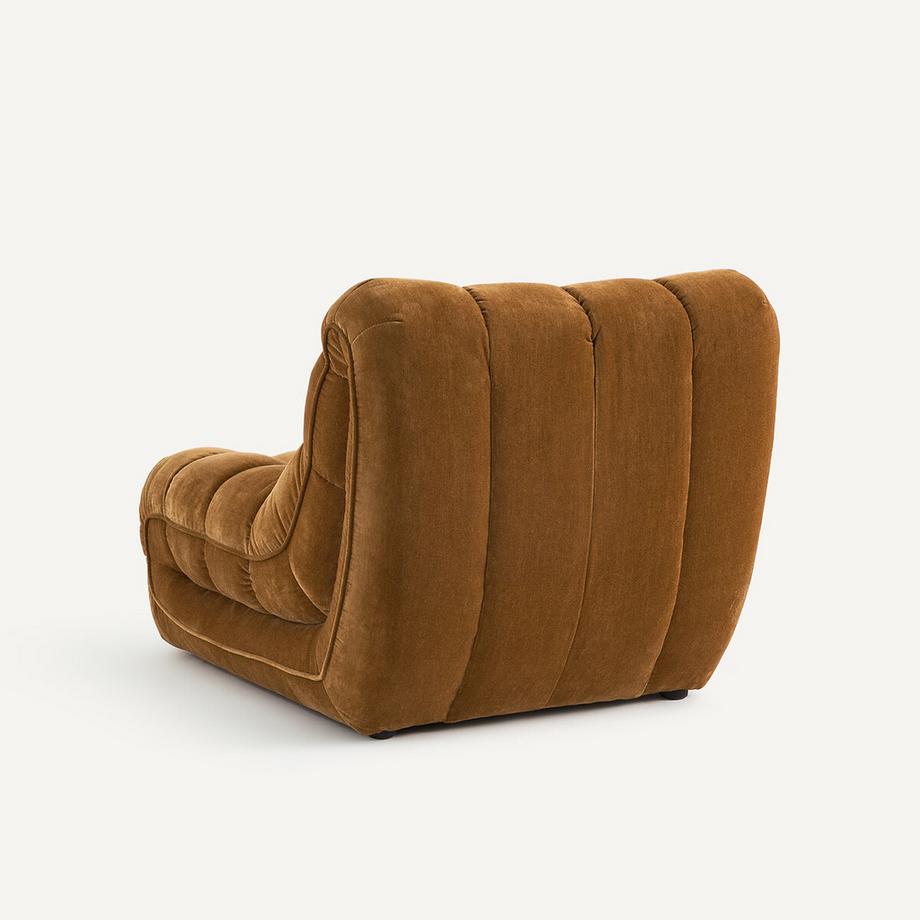 AM.PM Fauteuil capitonné en velours  