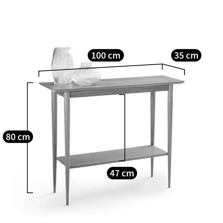 La Redoute Intérieurs Console double plateau en frêne  