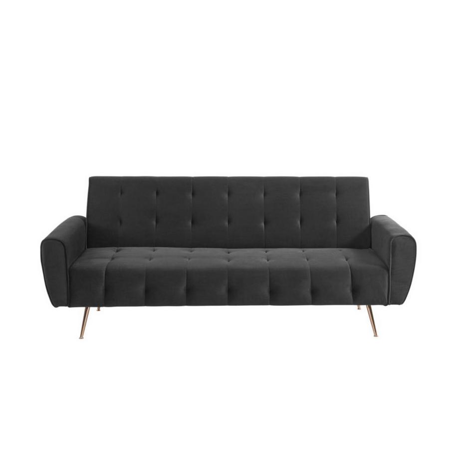 Vente-unique Schlafsofa Klappsofa 3Sitzer Samt POLANI  