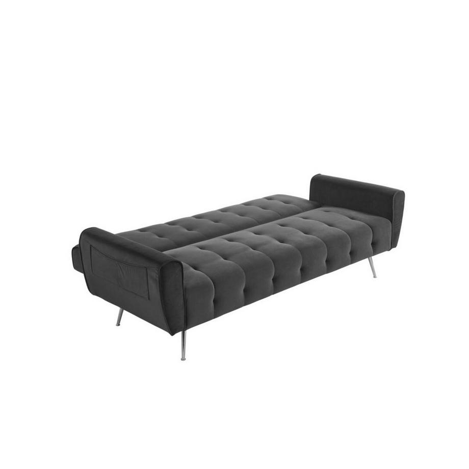 Vente-unique Schlafsofa Klappsofa 3Sitzer Samt POLANI  