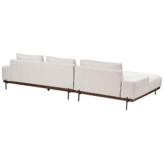 Beliani Ecksofa aus Polyester Skandinavisch MARIFERD  