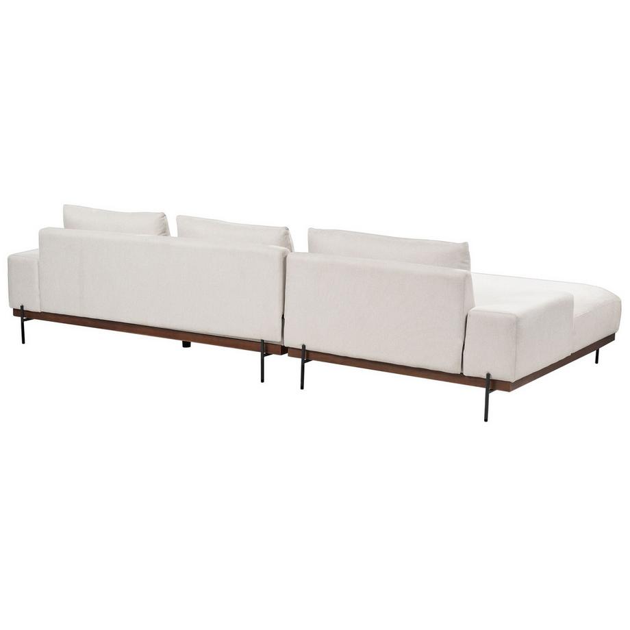 Beliani Canapé d'angle en Tissu Scandinave MARIFERD  