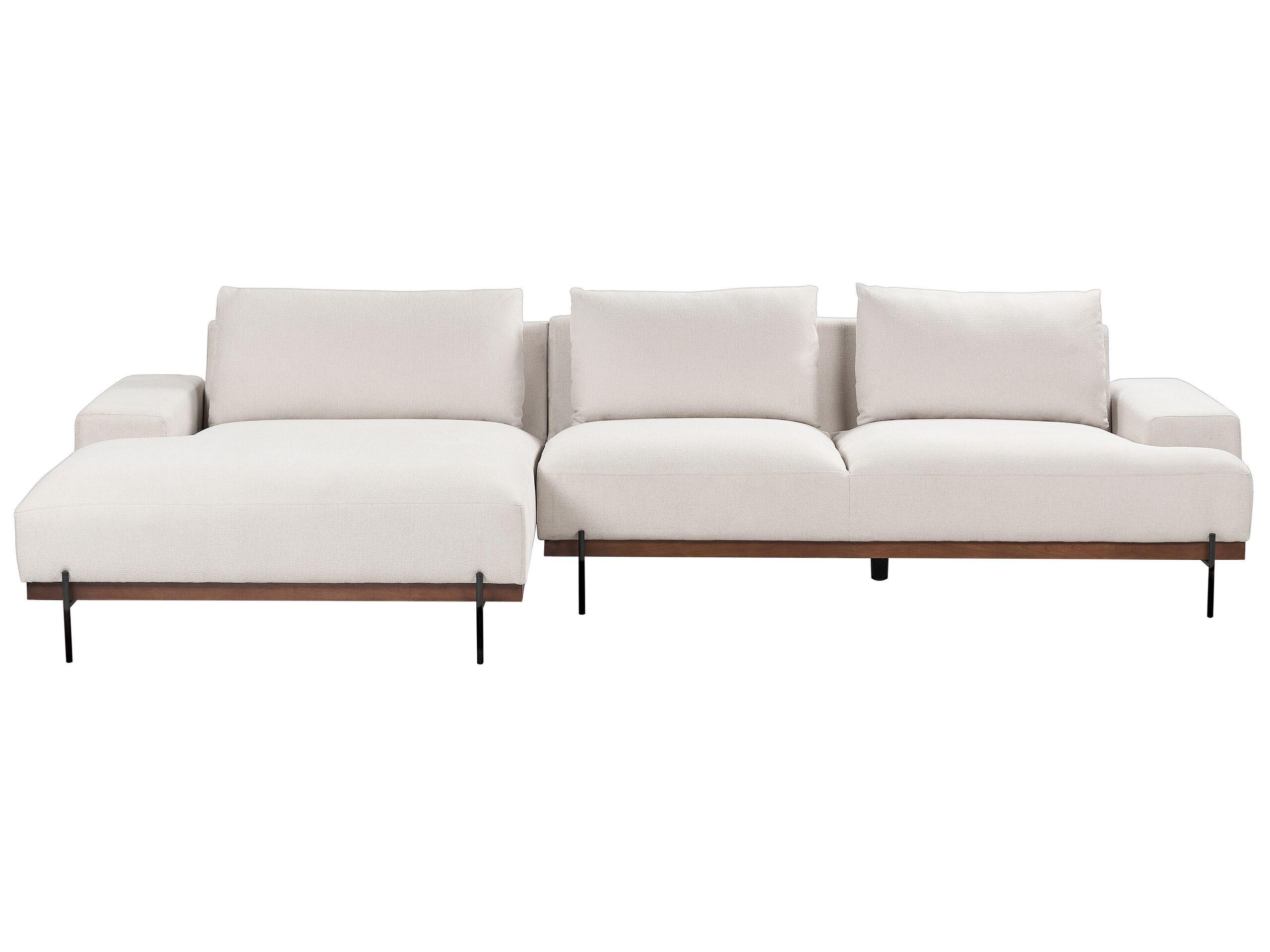 Beliani Ecksofa aus Polyester Skandinavisch MARIFERD  