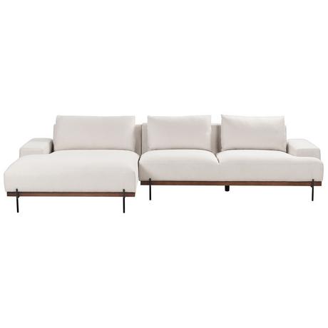 Beliani Ecksofa aus Polyester Skandinavisch MARIFERD  