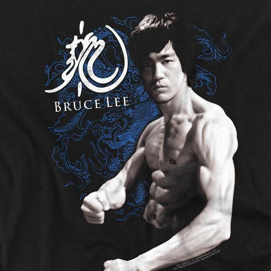 Bruce Lee Maglietta Manica Lunga Dragon Stance  