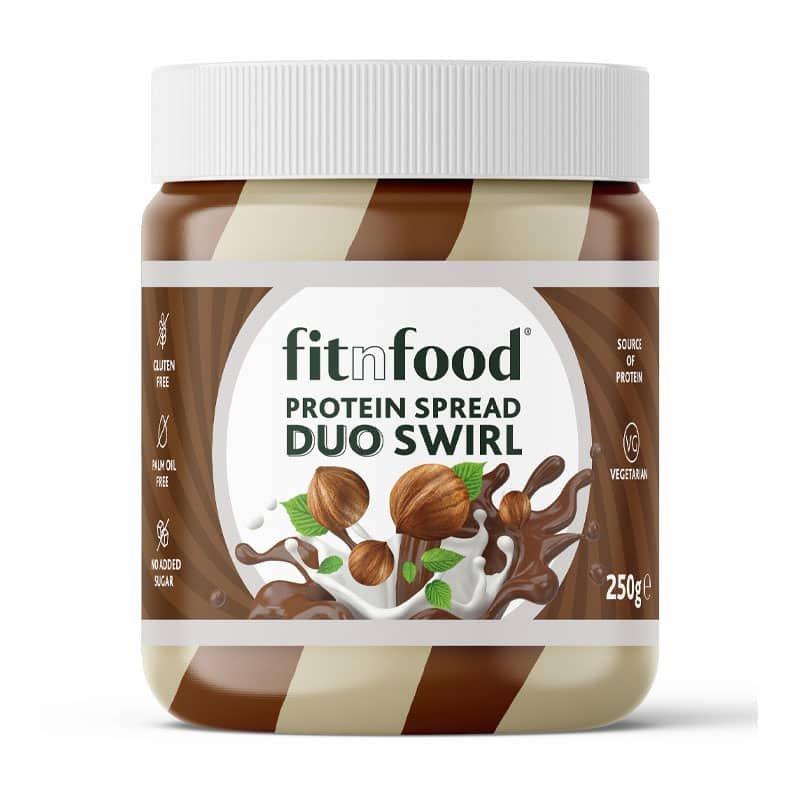 GladiatorFit  Crema proteica al cioccolato bianco e nocciole 250 g Fit n Food 