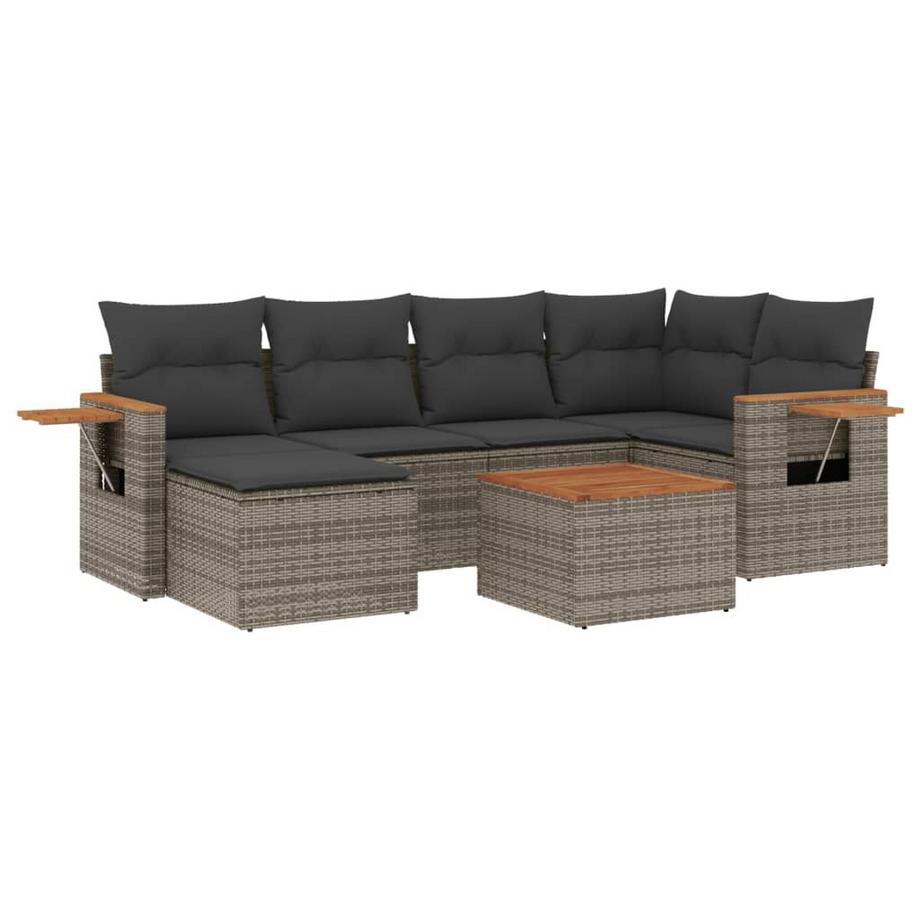 set divano da giardino Polirattan