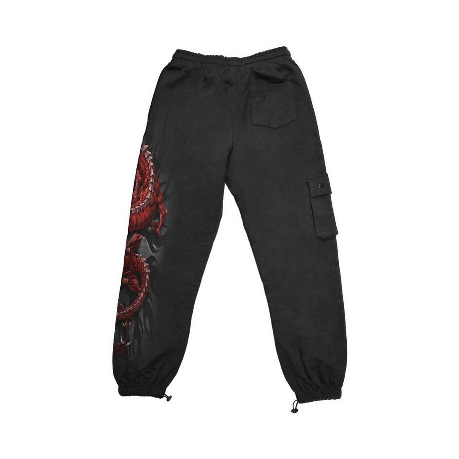 Spiral  Pantalon De Jogging À Poches Oriental Dragon 