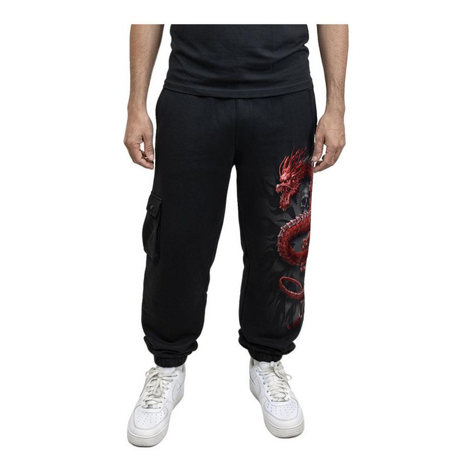 Spiral  Pantalon De Jogging À Poches Oriental Dragon 