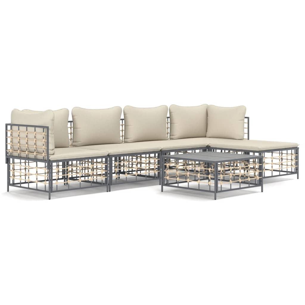 VidaXL Garten lounge set poly-rattan  