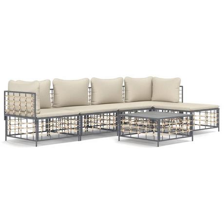 VidaXL Garten lounge set poly-rattan  