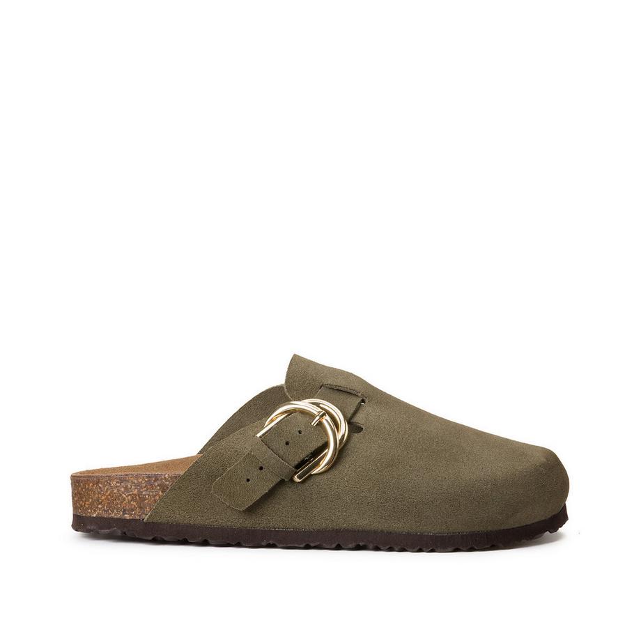 La Redoute Collections Mules sabots en cuir suédé  