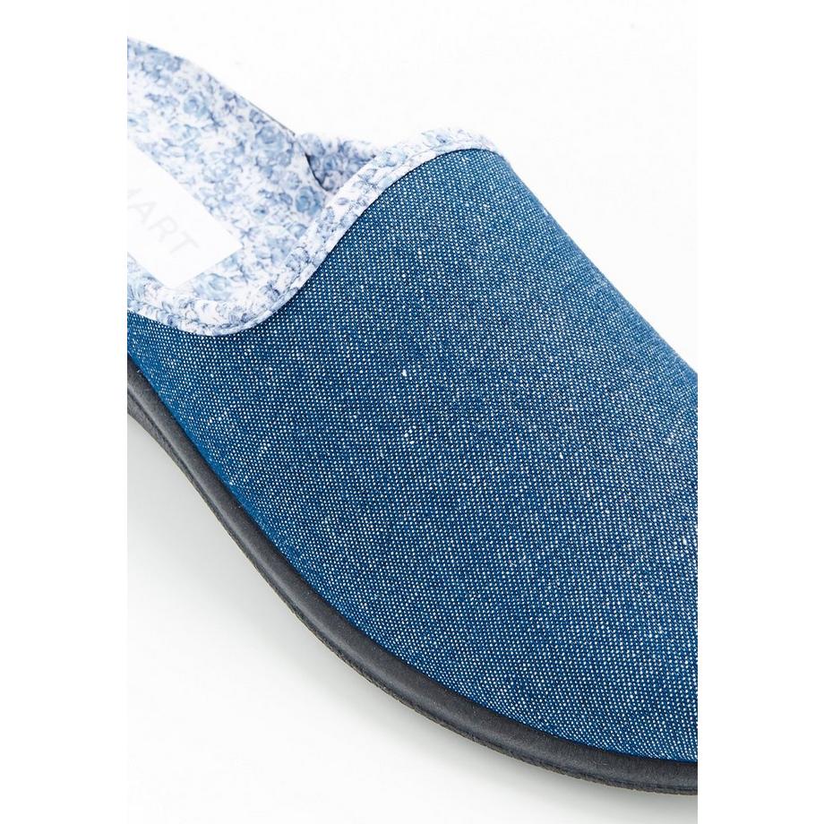 Damart  Mules en textile fantaisie 