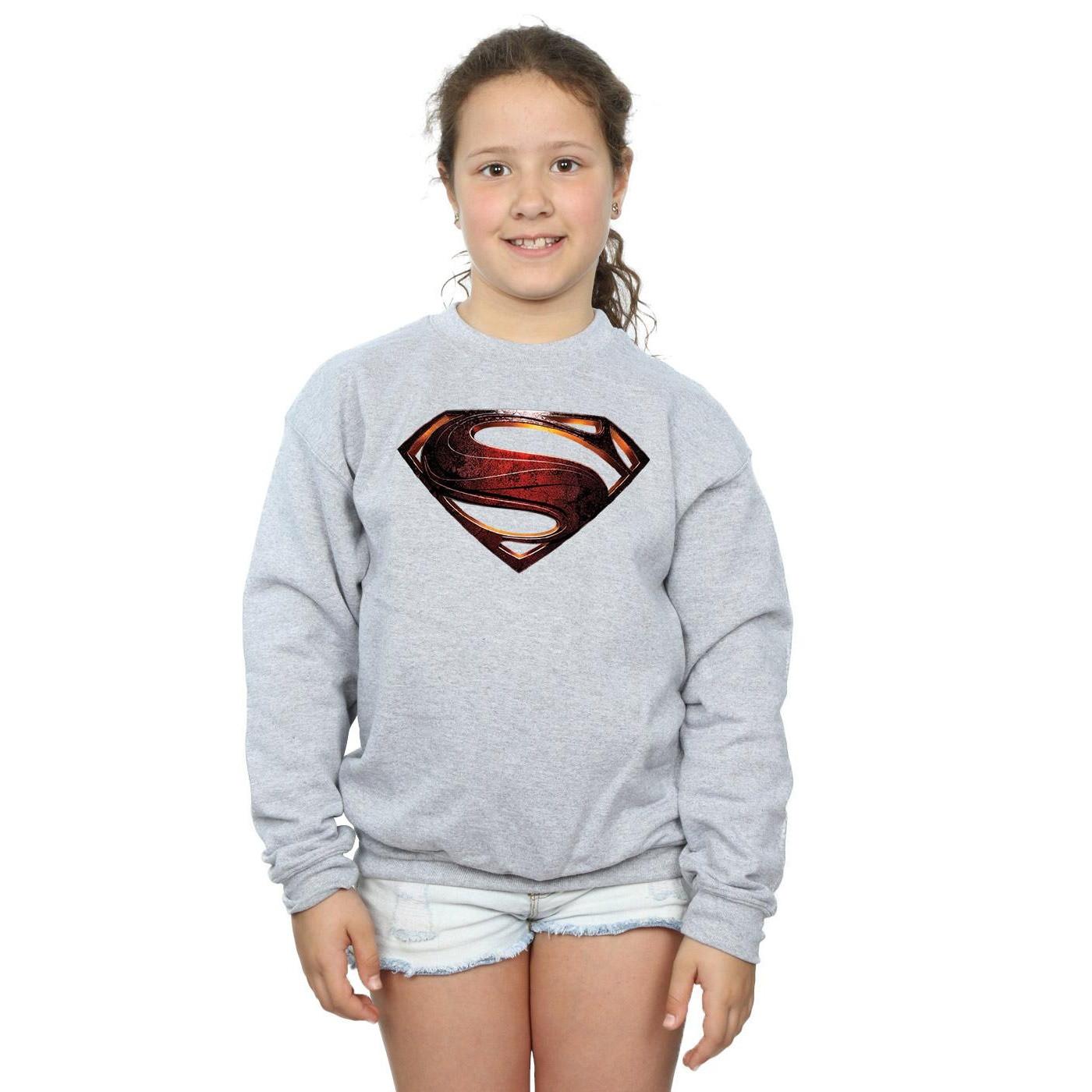 DC COMICS  Justice League Movie Superman Emblem Sweatshirt 