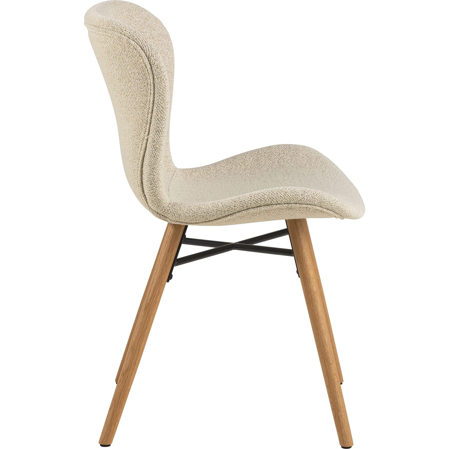 mutoni Chaise de salle à manger Norvège beige naturel (1 pièce)  