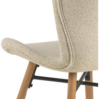 mutoni Chaise de salle à manger Norvège beige naturel (1 pièce)  