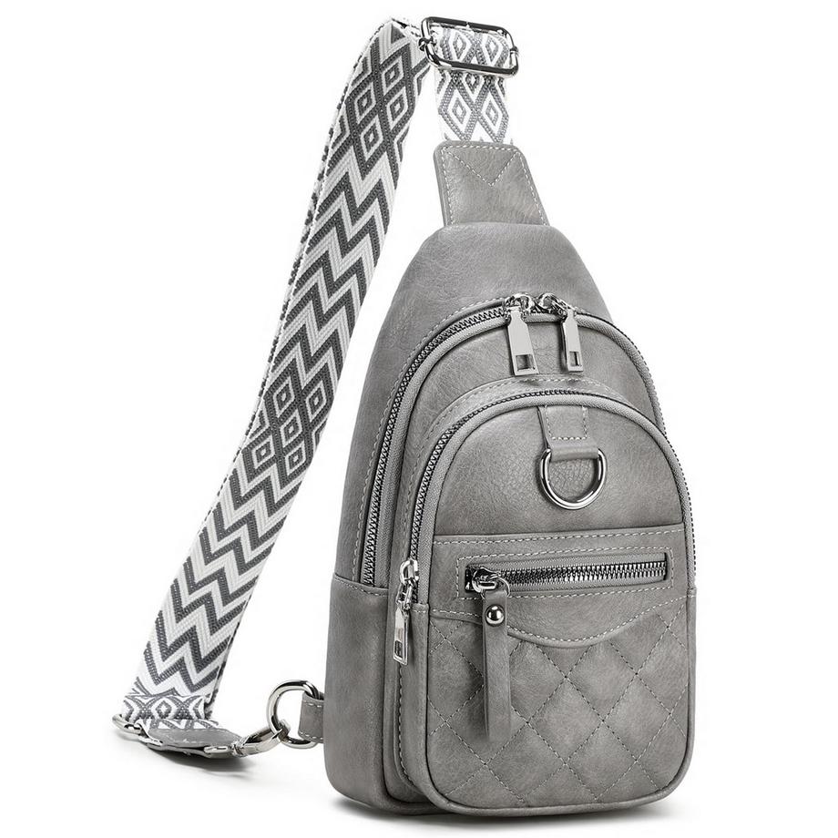 Sac à bandoulière Fanny Pack élégant, sac à bandoulière petit sac à bandoulière unisexe sac à dos à bandoulière avec bandoulière réglable pour voyage, shopping