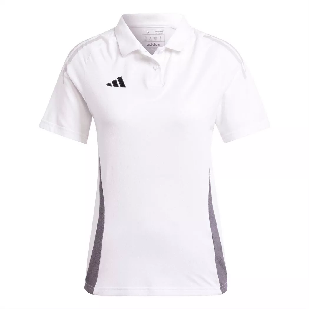 adidas - Tiro 24 Poloshirt, Kurzärmlig, 38, Weiss