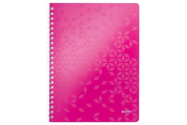 Leitz LEITZ Spiralbuch WOW PP A4 46370023 pink 80 Blatt  