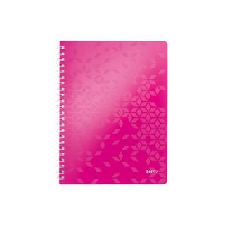 Leitz LEITZ Spiralbuch WOW PP A4 46370023 pink 80 Blatt  