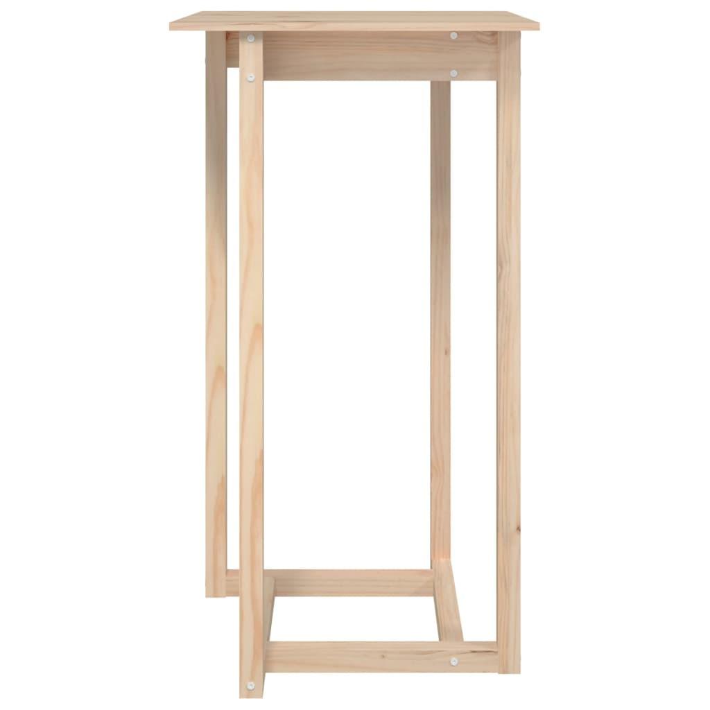 VidaXL Table de bar bois de pin  