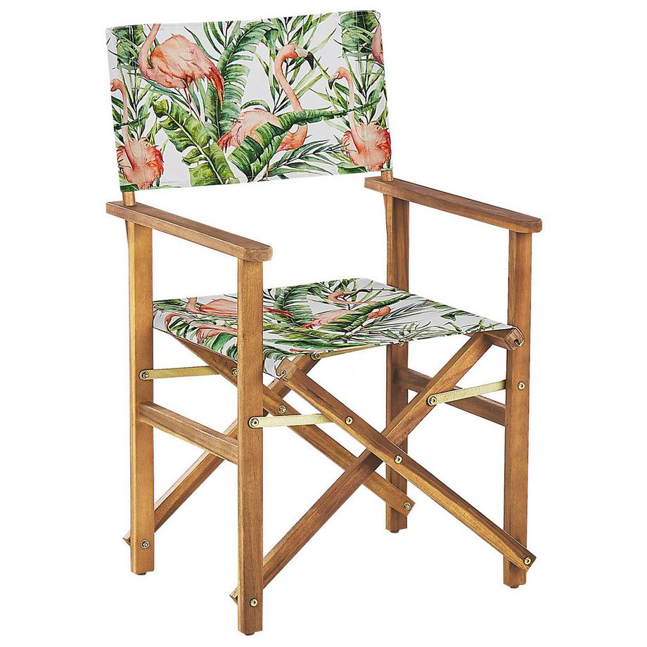 Beliani Lot de 2 chaises de jardin en Tissu Moderne CINE  