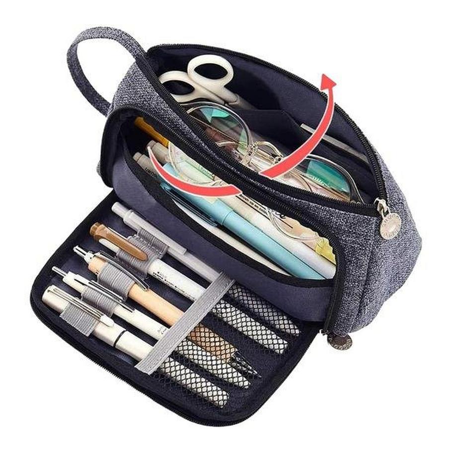 eStore  Federmäppchen aus Stoff - Grau 