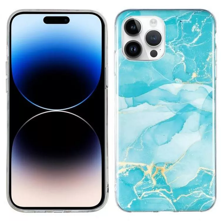 Cover-Discount iPhone 14 Pro Max Silikon Gummi Case Green Marbleonline kaufen MANOR