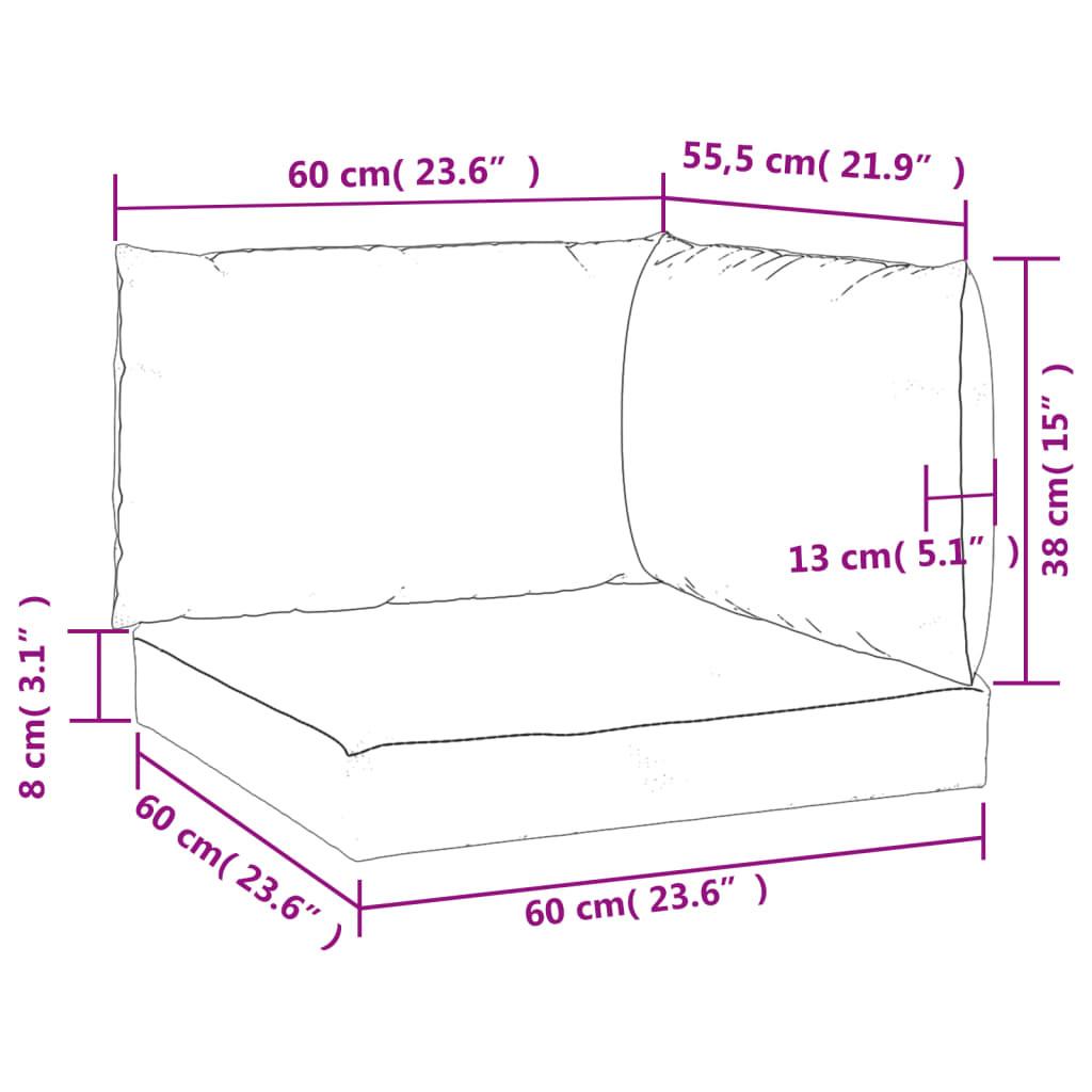 VidaXL  cuscino per pallet Tessuto 