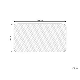 Beliani Protège-matelas en Coton ciré ALMANZOR  