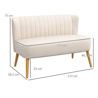 HOMCOM Sofa 2-Sitzer  