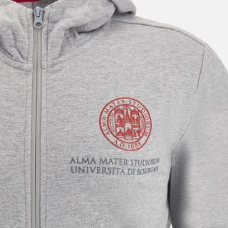 macron  sweatshirt à capuche zippé université de bologne merch cc 